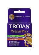 Trojan Pleasure Pack Lubricated Latex Textured Condoms...